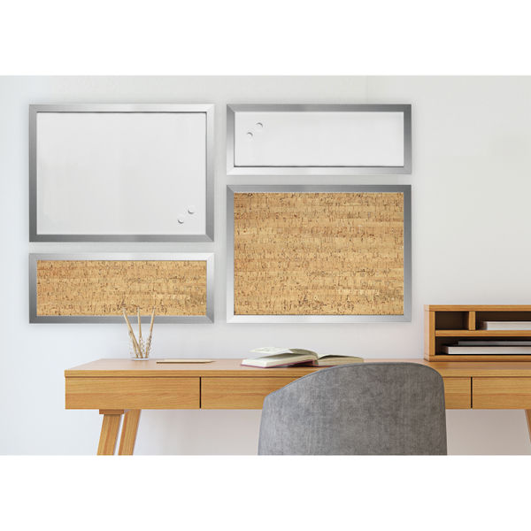 Bi-Office Positive Flow Metallic Silver Message Boards (Pack of 4) SOR-035
