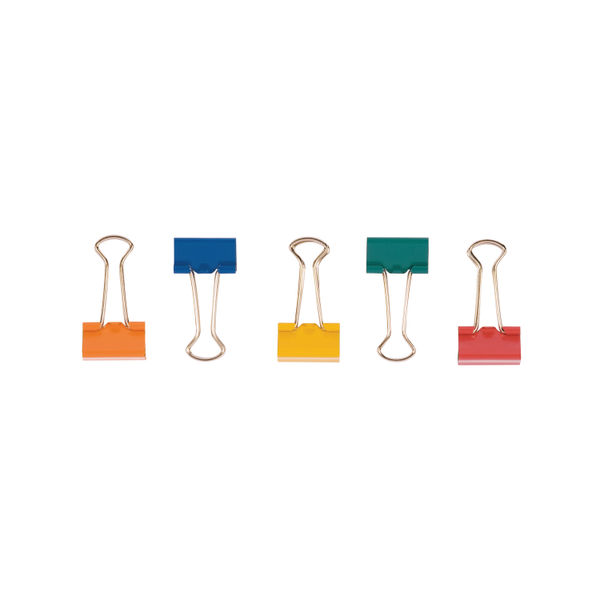 Q-Connect Foldback Clip 24mm Assorted (Pack of 10) KF03652