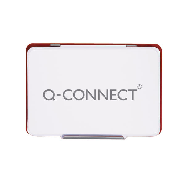 Q-Connect Stamp Pad Metal Case Medium 110 x 70mm Red KF25212