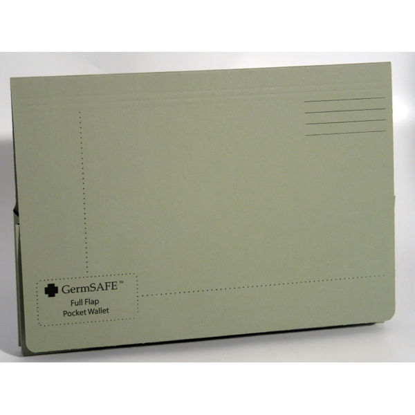 Exacompta Guildhall Brief Size Pocket Wallet 14x10in Green (Pack of 50) PW3-GRN