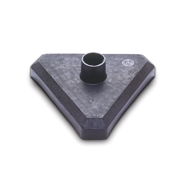 Guarda Chain Post Set with 6 Posts Ylw/Blk Concrete Base FS598677