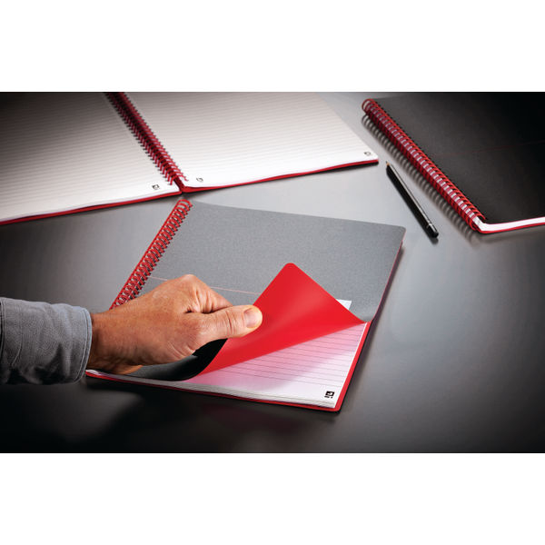 Black n' Red Wirebound Polypropylene Ruled Notebook 140 Pages A6 (Pack of 5) 100080476