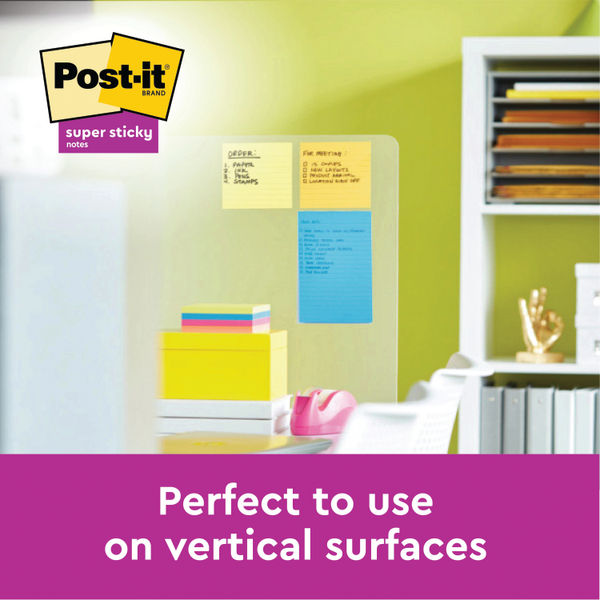 Post-it 101 x 152mm Ultra Super Sticky XXL Lined Notes, Pack of 3 | 660-3SSUC