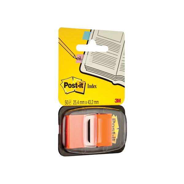 Post-it 25mm Orange Index Tabs, Pack of 600 | 680-4