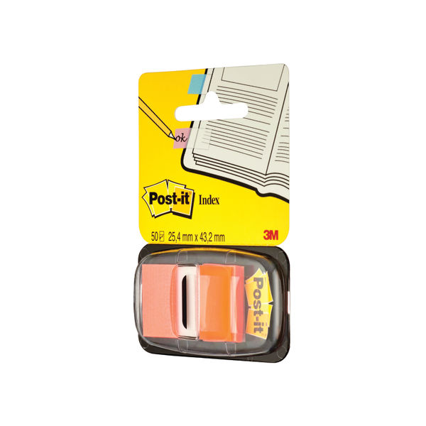 Post-it 25mm Orange Index Tabs, Pack of 600 | 680-4