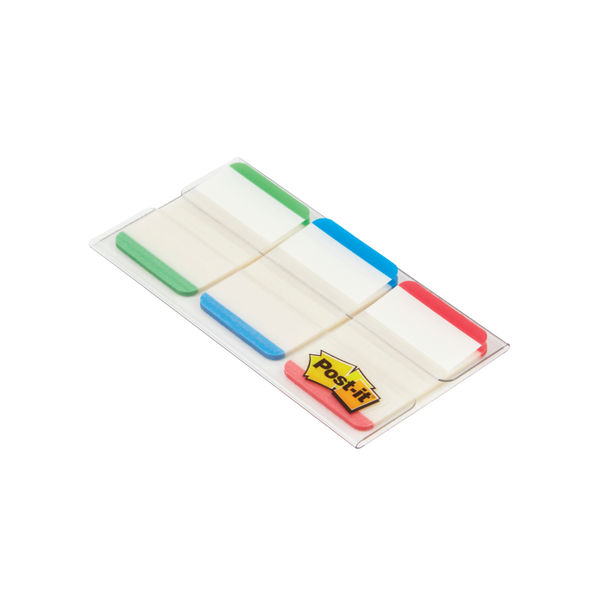 Post-it 25mm Red, Green and Blue Index Tabs, Pack of 66 | 686L-GBR