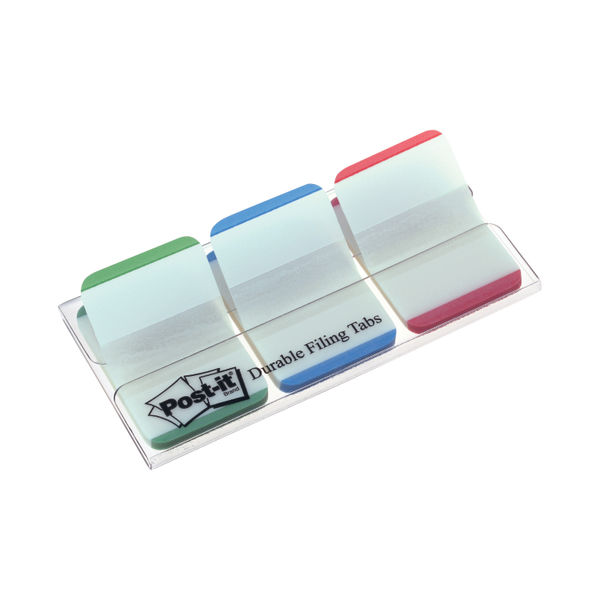 Post-it 25mm Red, Green and Blue Index Tabs, Pack of 66 | 686L-GBR