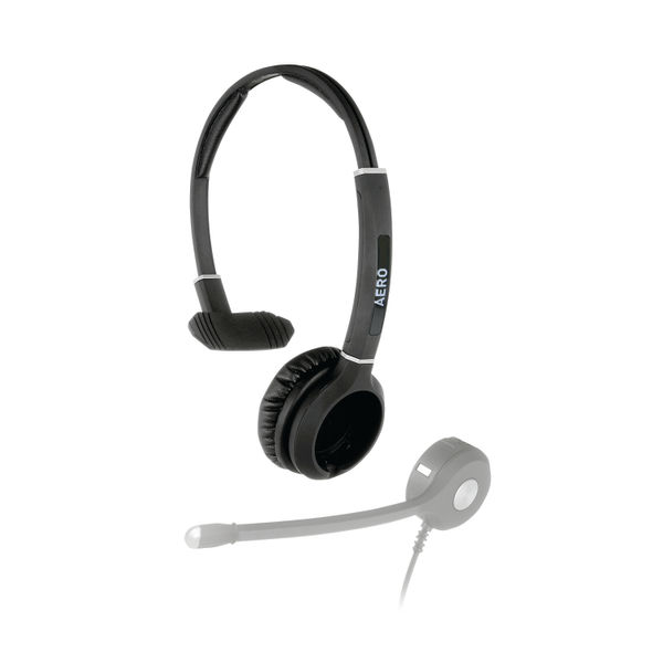 JPL Radius Aero Monaural 2-in-1 Convertible Headset Headband Black