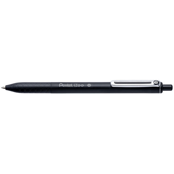 Pentel iZee Retractable Ballpoint Pen 1.0mm Black (Pack of 12) BX470-A