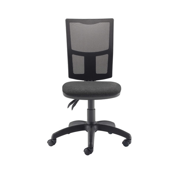 First Medway High Back Operator Chair 640x640x1010-1175mm Charcoal KF90271