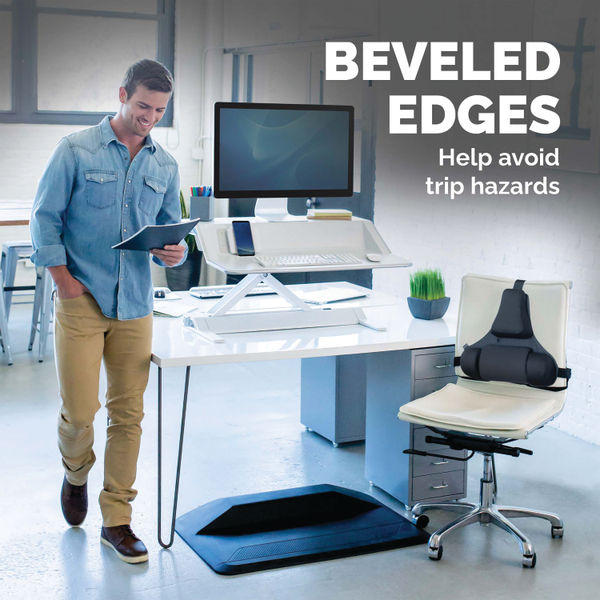 Fellowes ActiveFusion Anti-Fatigue Sit-Stand Mat 915x610x89mm Black 8707101