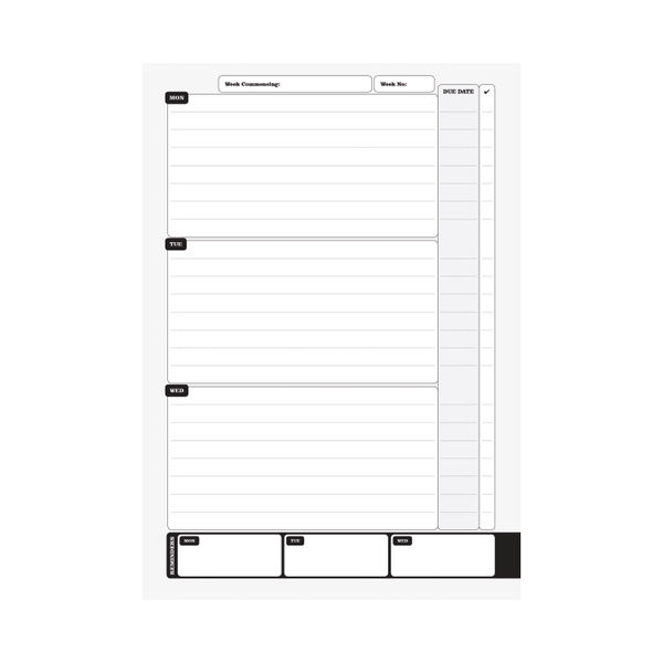 Silvine Homework Diary Record A5 Blue (Pack of 20) EX204