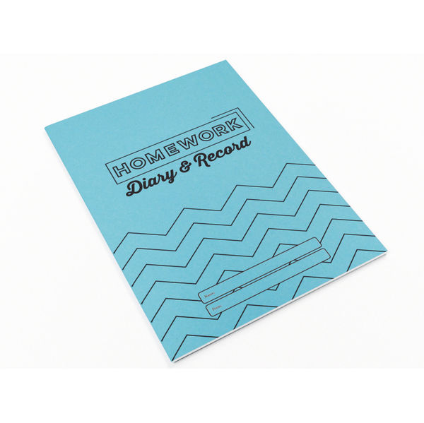 Silvine Homework Diary Record A5 Blue (Pack of 20) EX204
