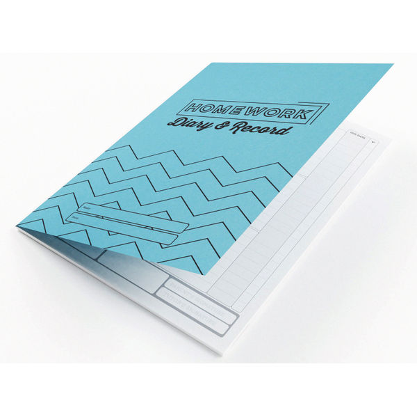 Silvine Homework Diary Record A5 Blue (Pack of 20) EX204