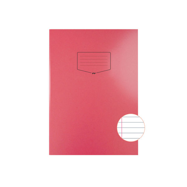 Silvine Tough Shell Exercise Book A4+ Red (Pack of 25) EX153