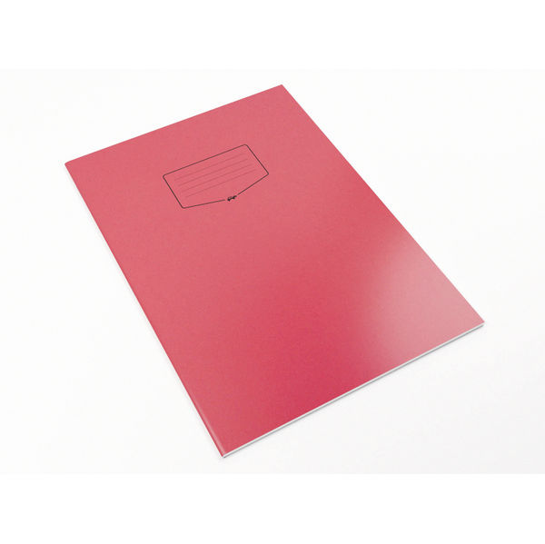 Silvine Tough Shell Exercise Book A4+ Red (Pack of 25) EX153