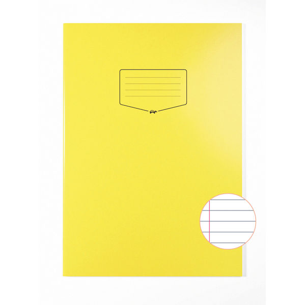 Silvine Tough Shell Exercise Book A4+ Yellow (Pack of 25) EX154