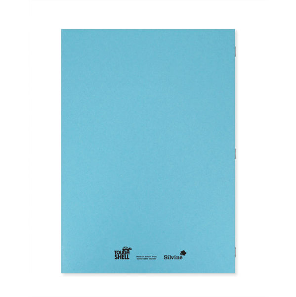 Silvine Tough Shell Exercise Book A4+ Blue (Pack of 25) EX155