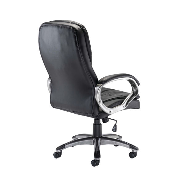 Arista Murcia High Back Executive Chair 700x325x650mm Leather Look Black KF97092