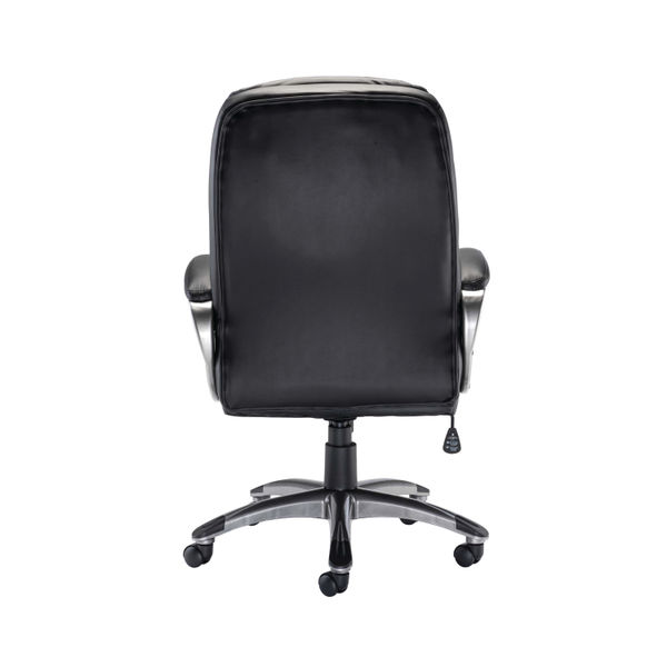 Arista Murcia High Back Executive Chair 700x325x650mm Leather Look Black KF97092