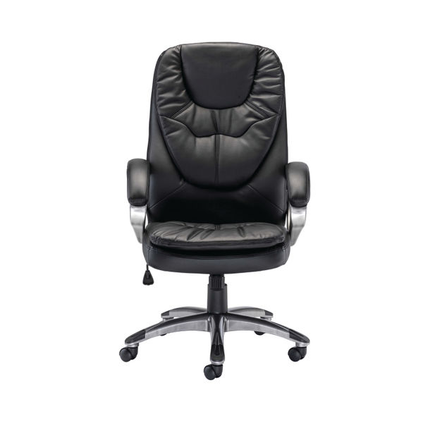 Arista Murcia High Back Executive Chair 700x325x650mm Leather Look Black KF97092