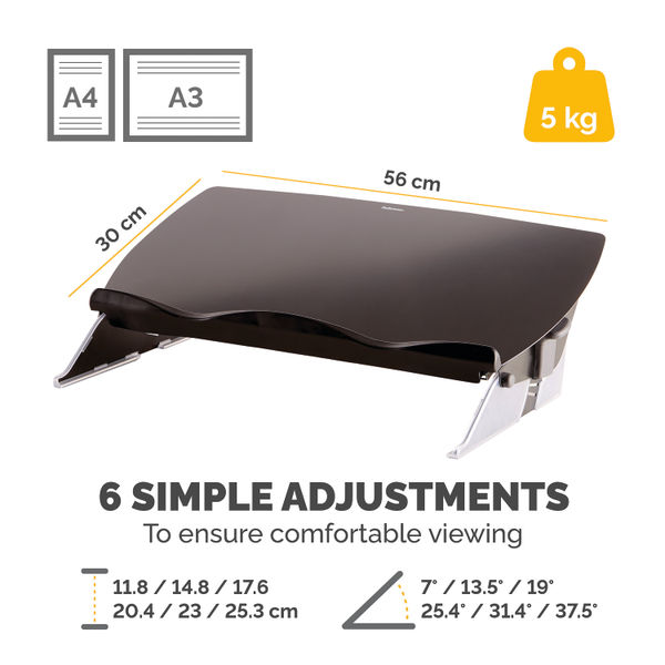 Fellowes Easy Glide Writing and Document Slope Black 8210001