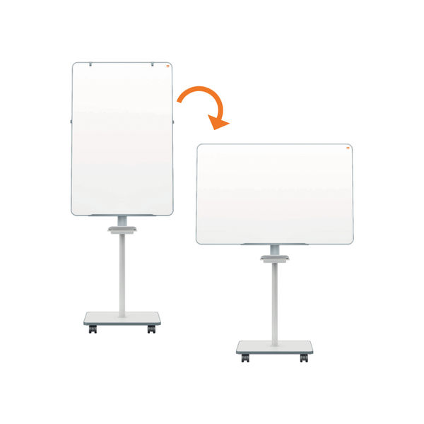 Nobo Move Meet Mobile Magnetic Flipchart Easel 680x1040mm 1915644