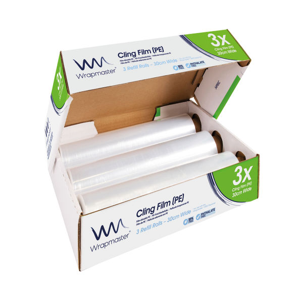Wrapmaster 3000 Dispenser (Accepts refills up to 30cm in width, dispenses  foil or cling film) 63M98