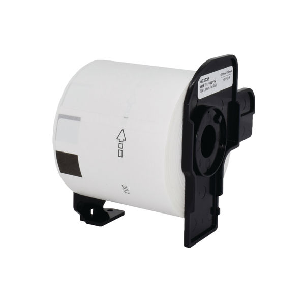 Five Star Non-OEM Replacement for Brother DK-11202 Black on White 62mm x 100mm 300/Roll FS672735