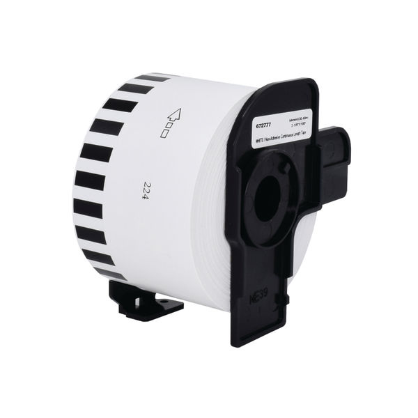 Five Star Non-OEM Replacement for Brother DK-N55224 Black on White 54mm x 30.48m FS672777