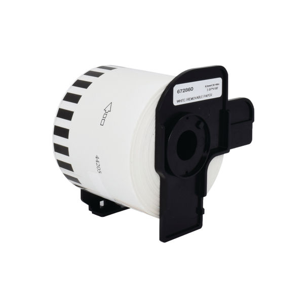 Five Star Non-OEM Replacement for Brother DK-44205 Black on White 62mm x 30.48m FS672860