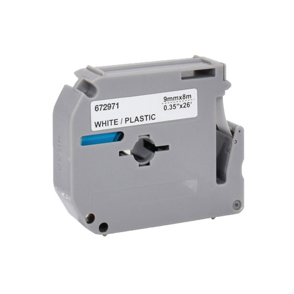 Five Star Non-OEM Replacement for Brother M-K221 Black on White 9mm x 8m FS672971