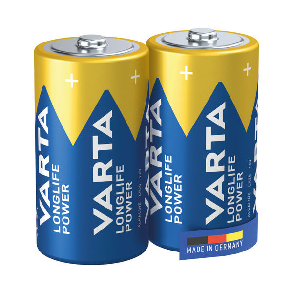 Varta Longlife Power C Alkaline Battery 1.5V (Pack of 2) 4914121422