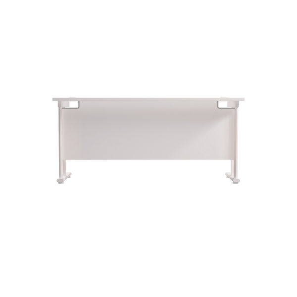 Jemini Rectangular Cantilever Desk 1800x600x730mm White/White KF806653