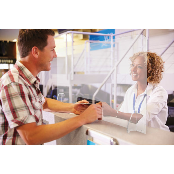 Exacompta Sneeze Guard POS And Cash Register 58 x 18.5 x 95cm 80458D