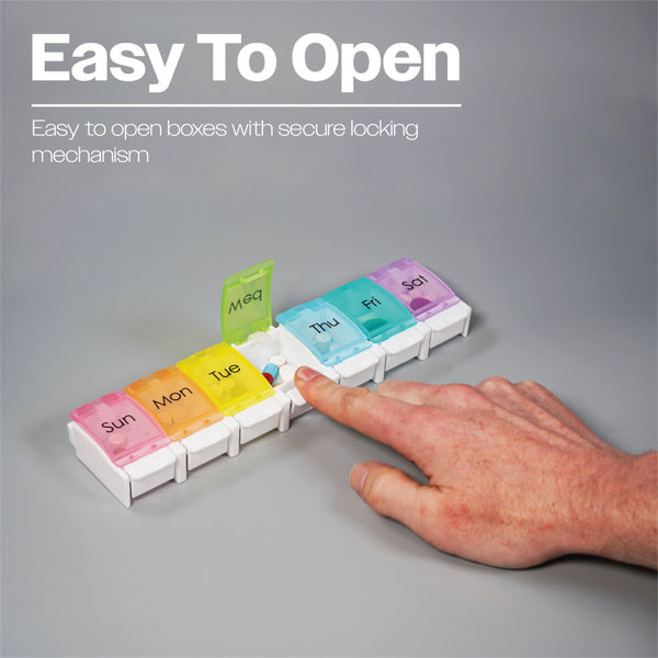 Aidapt Push Button Weekly Pill Dispenser VM930AC