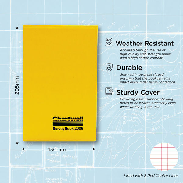 Exacompta Chartwell Plain Weather Resistant Field Book 130x205mm 2006