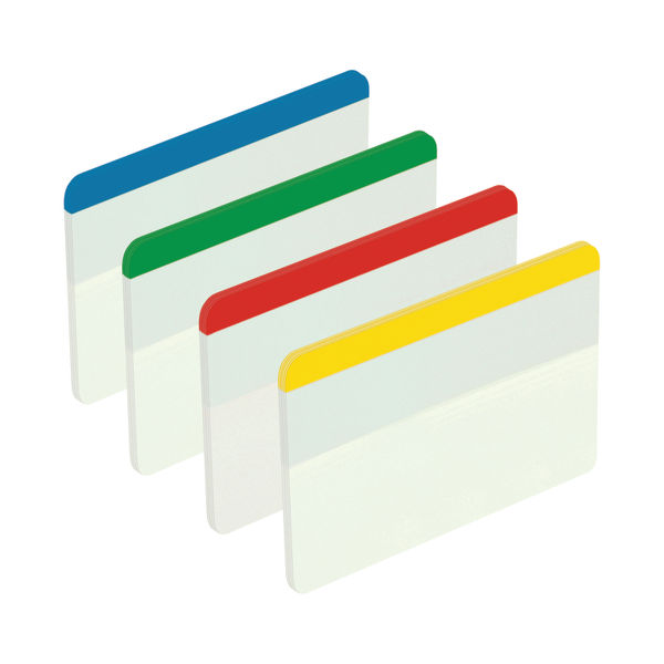 Post-it Index Flat Filing Tabs Assorted (Pack of 24) 686-F1