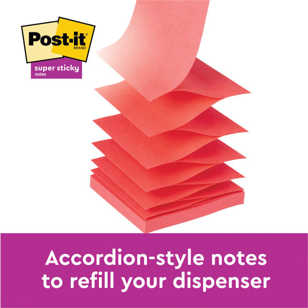 Stock Bureau - POST-IT Bloc-note adhésif Z-Notes, 76 x 76 mm, 6 couleurs