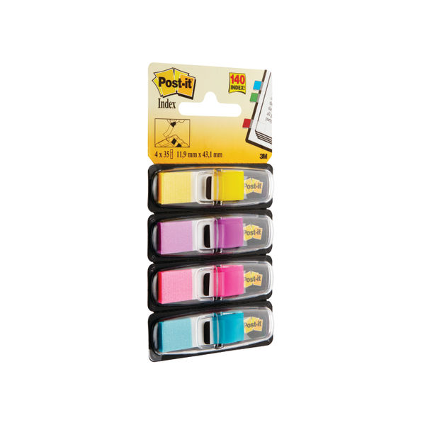 Post-it Index Flag Dispenser 12 x 44mm Coloured