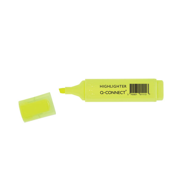 Q-Connect Yellow Highlighter Pen (Pack of 10) KF01111