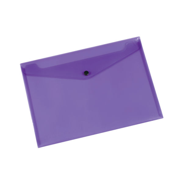 Q-Connect Polypropylene Document Folder A4 Purple (Pack of 12) KF03598