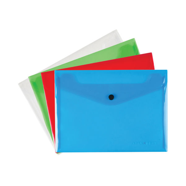 Q-Connect Polypropylene Document Folder A5 Assorted (12 Pack) KF03609