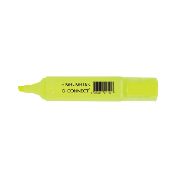 Q-Connect Yellow Highlighter Pen (Pack of 10) KF01111