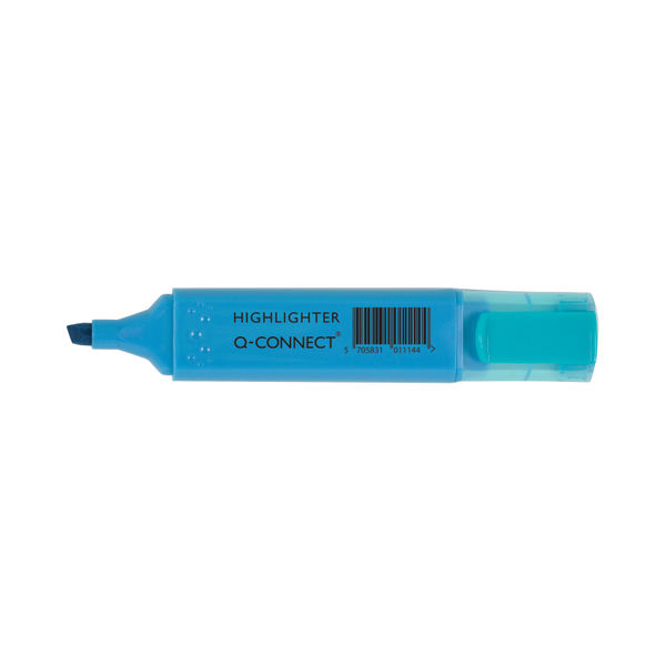 Q-Connect Blue Highlighter Pen (10 Pack) KF01114