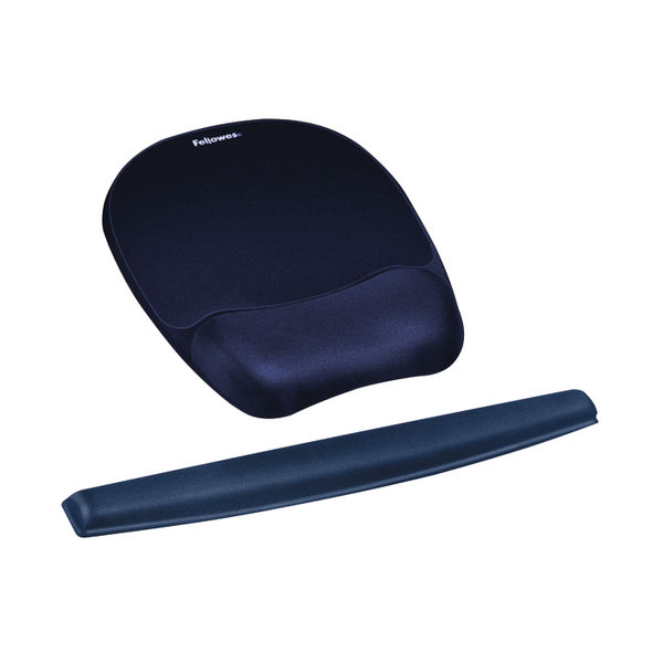 Fellowes Memory Foam Keyboard Wrist Support Sapphire Blue 9178401