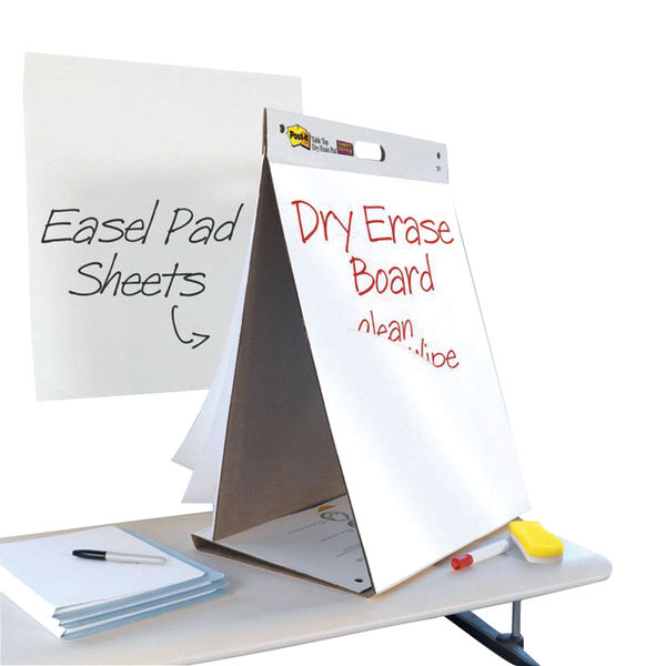 Post-it Super Sticky Tabletop Easel Pad and Dry Erase Board | 563-D3