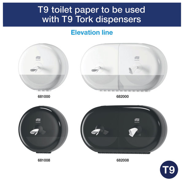 Tork T9 SmartOne 2-Ply Mini Toilet Rolls (Pack of 12)