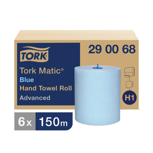 Tork Blue 150 ml Matic Hand Towel Rolls (Pack of 6)
