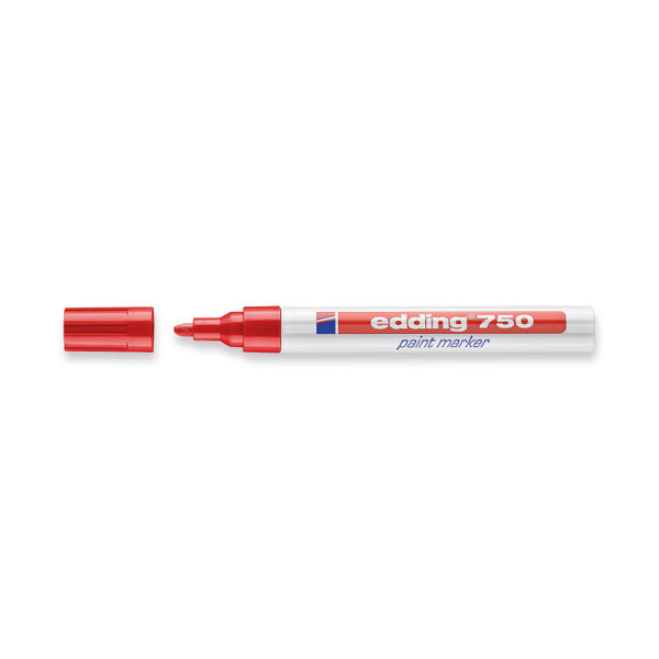 Edding 750 Bullet Tip Paint Marker Medium Red (Pack of 10) 750-002